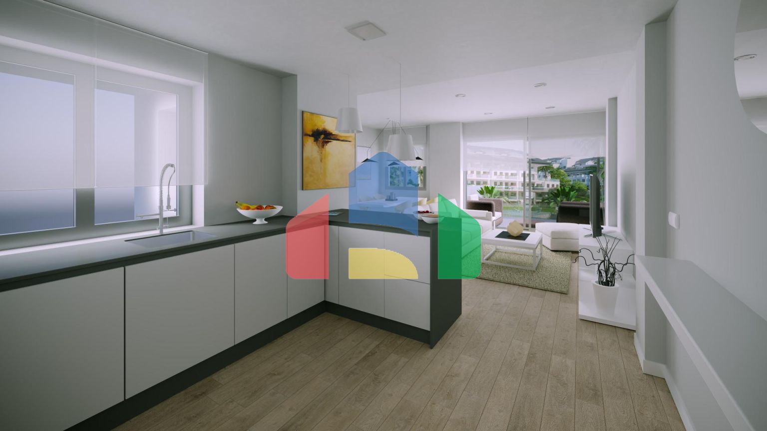 Исключительная новая 2-комнатная квартира с современной архитектурой и устойчивым строительством