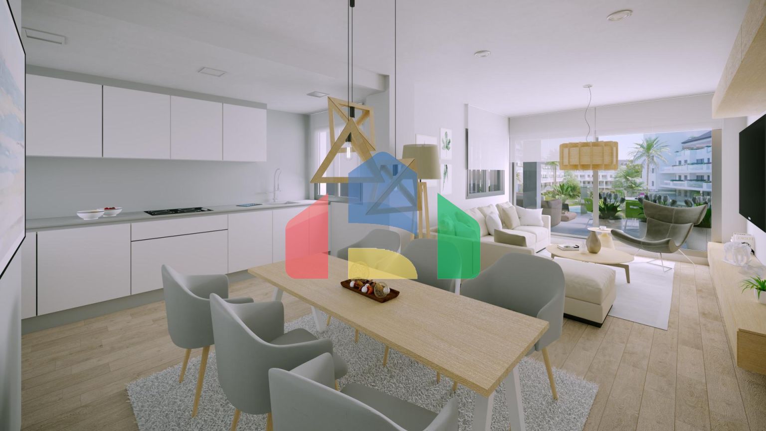 Исключительная новая 2-комнатная квартира с современной архитектурой и устойчивым строительством