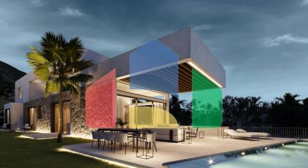 Exclusive villas with incredible panoramic views of the sea and the coast of Fuengirola