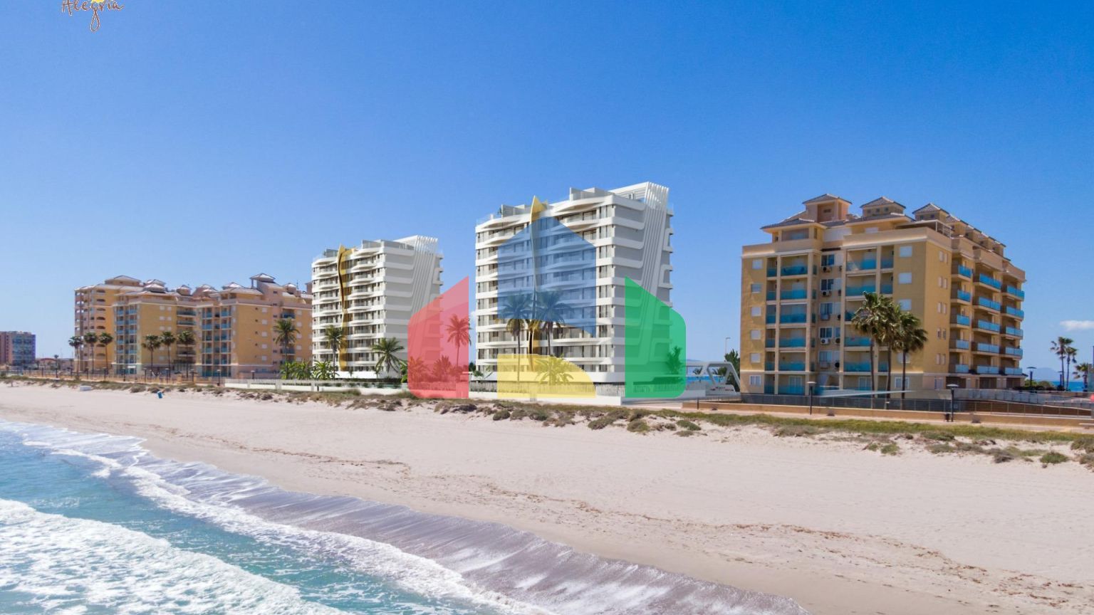 МИАМИ ТАУЭРС Роскошная квартира в Ла-Манга-дель-Мар Менор с видом на Средиземное море и Мар Menor