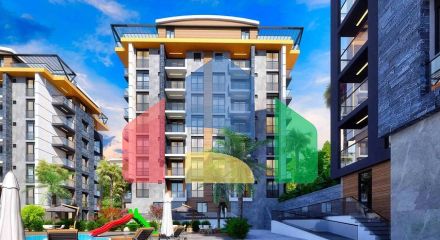 Квартиры планировки 1+1 и 2+1 в районе Белек - Анталия