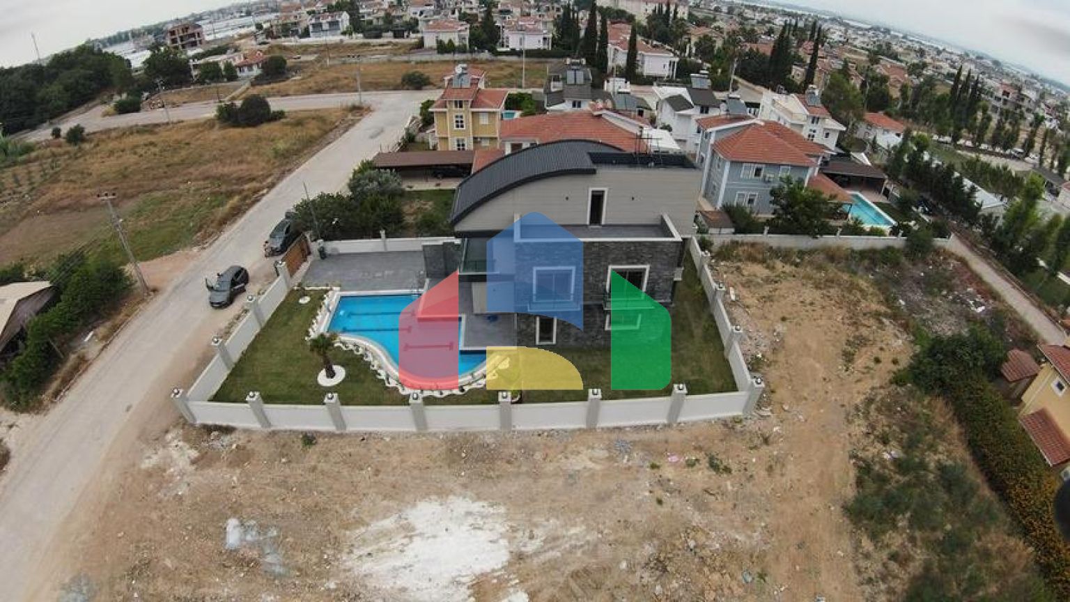 Вилла с бассейном планировки 5+1 в районе Белек - Анталия