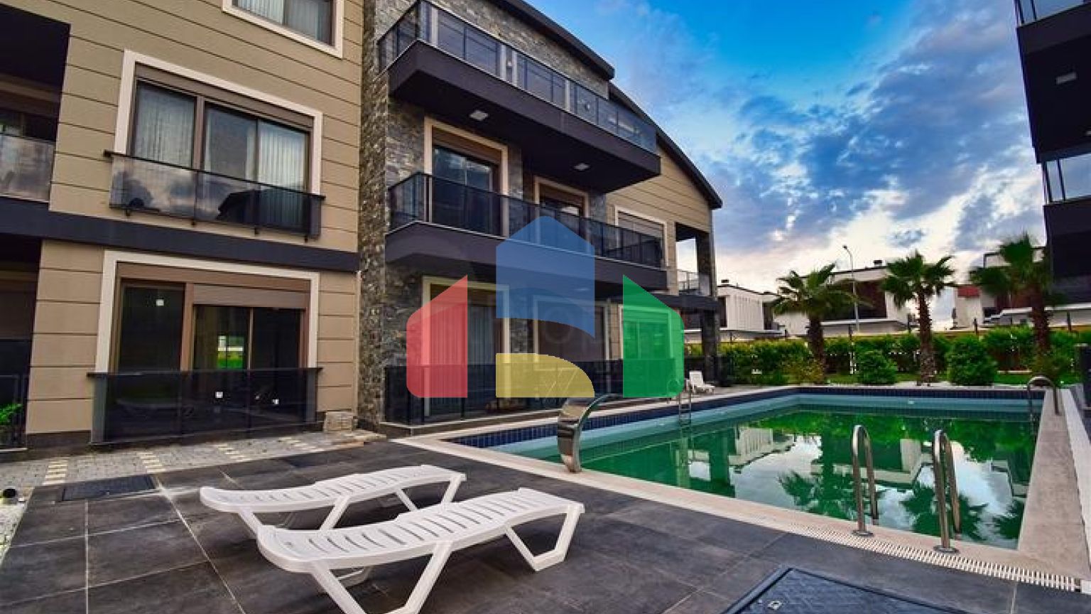 Квартира планировки 1+1 в престижном комплексе район Белек - Анталия