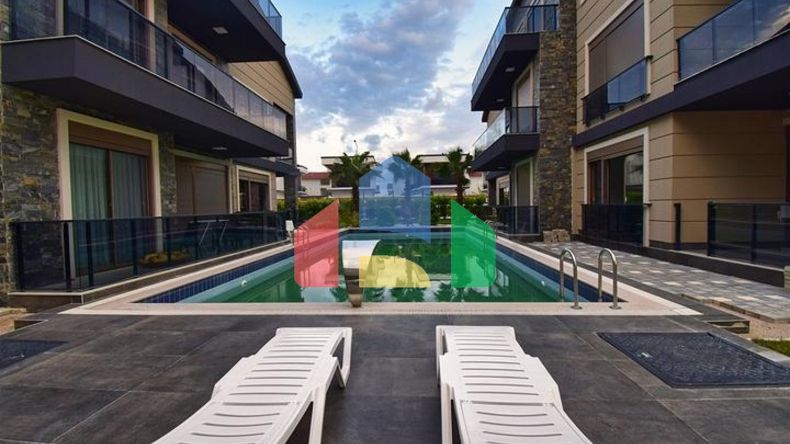 Квартира планировки 1+1 в престижном комплексе район Белек - Анталия