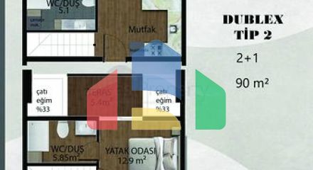 1+1 and 2+1 duplex apartments in Belek Antalya area