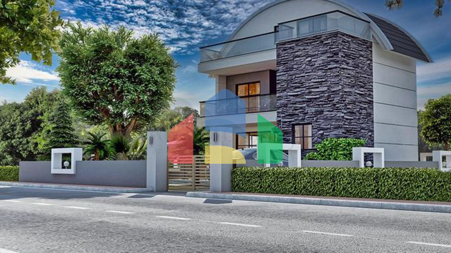 Отдельностоящая вилла планировки 3+1 в районе Белек - Анталия