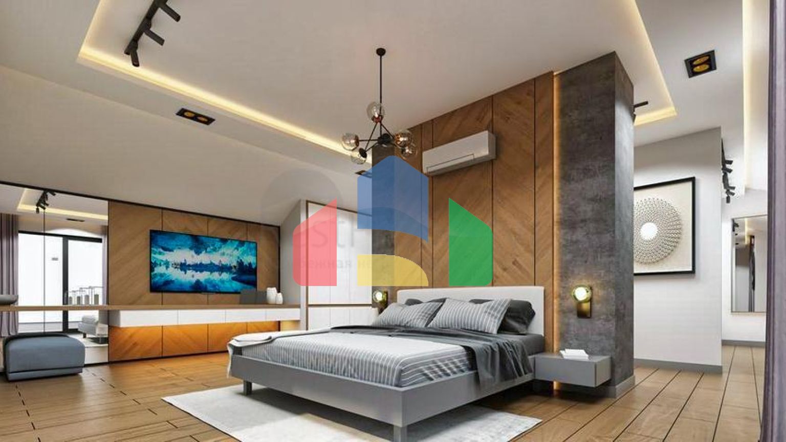 Вилла планировки 4+1 в районе Белек - Анталия