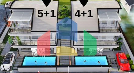 Вилла планировки 5+1 в районе Белек - Анталия