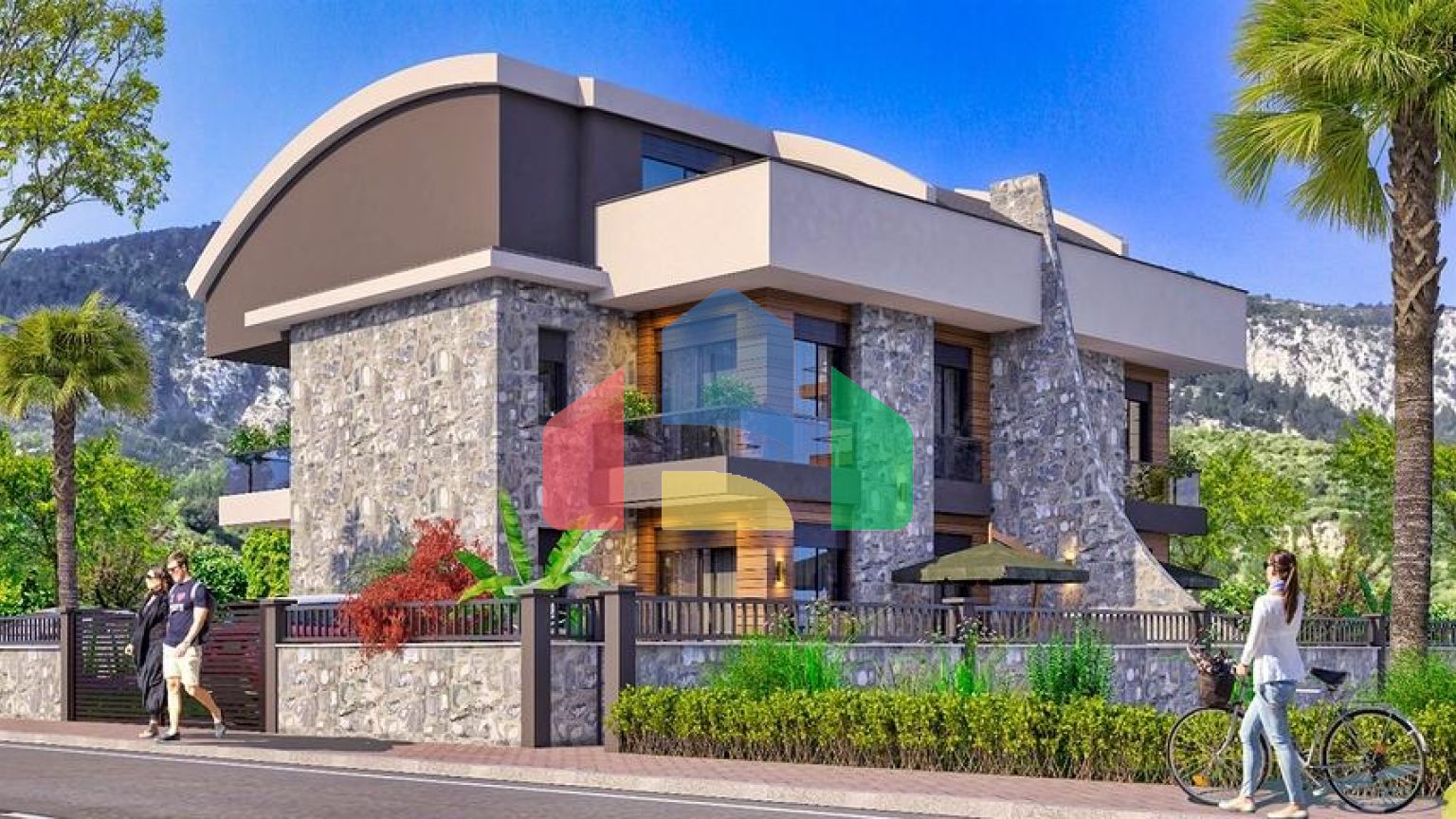 Вілла планування 4 + 1 в районі Белек - Анталія