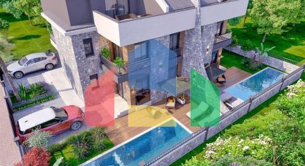 Вілла планування 4 + 1 в районі Белек - Анталія