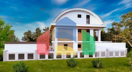 Вілла планування 4 + 1 в 800 метрах від моря в районі Белек