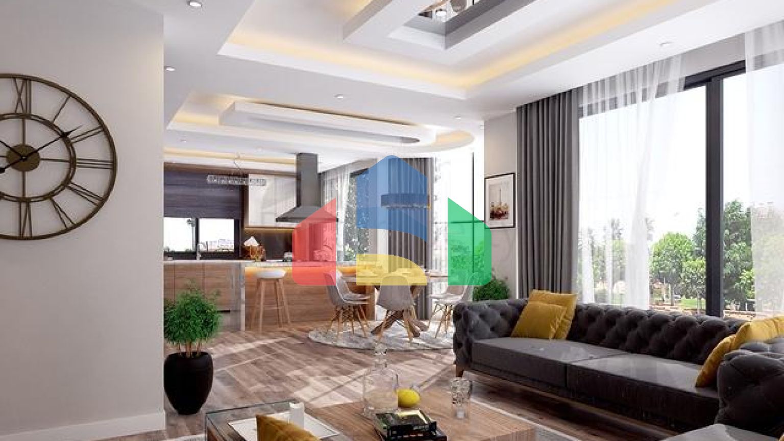 Виллы 4+1 с собственным бассейном в Кадрие Белеке