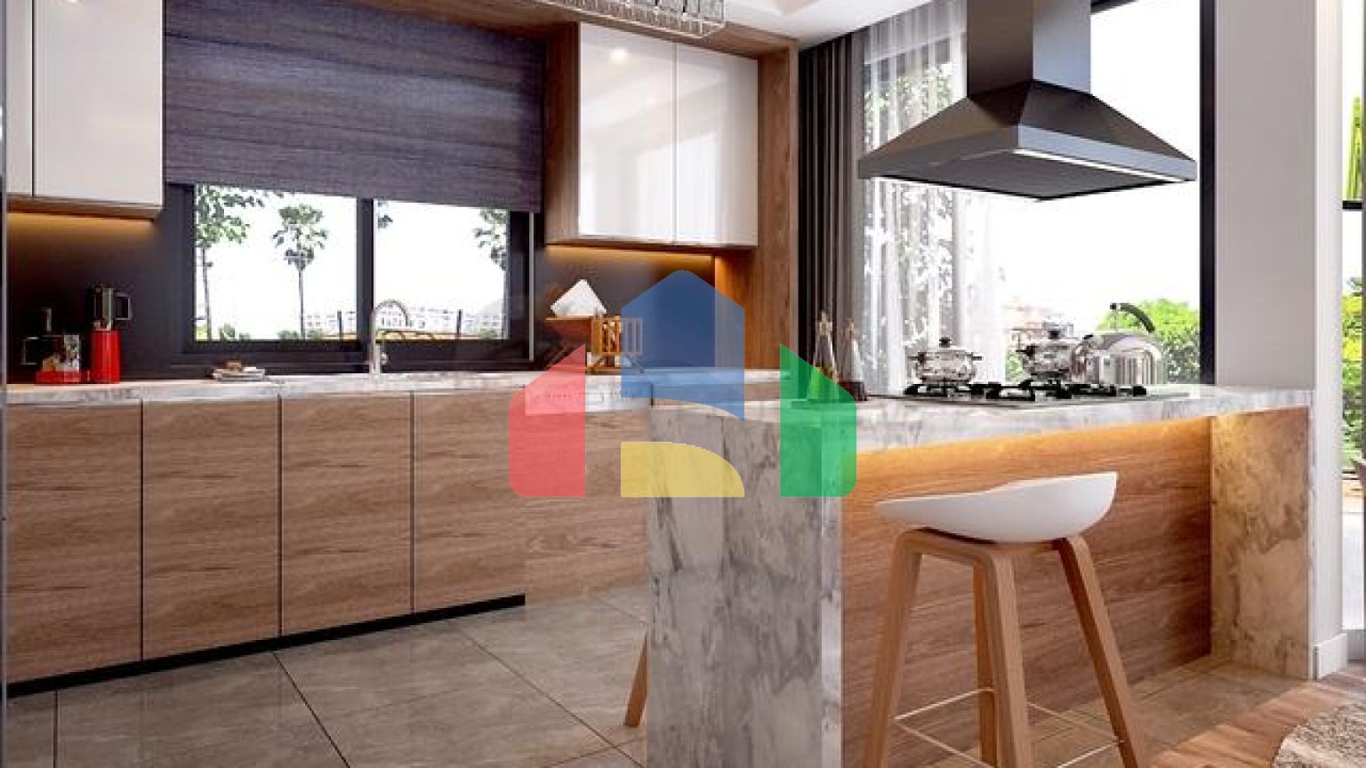 Виллы 4+1 с собственным бассейном в Кадрие Белеке