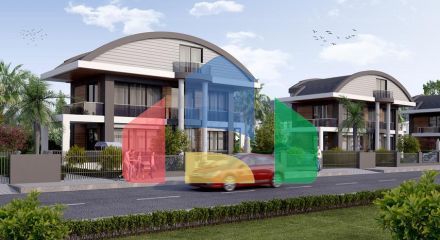 Виллы 4+1 с собственным бассейном в Кадрие Белеке