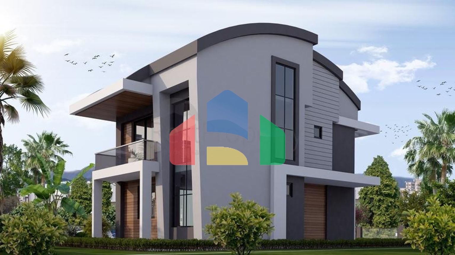 Виллы 4+1 с собственным бассейном в Кадрие Белеке