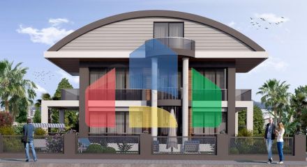 Виллы 4+1 с собственным бассейном в Кадрие Белеке