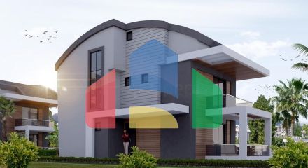 Виллы 4+1 с собственным бассейном в Кадрие Белеке