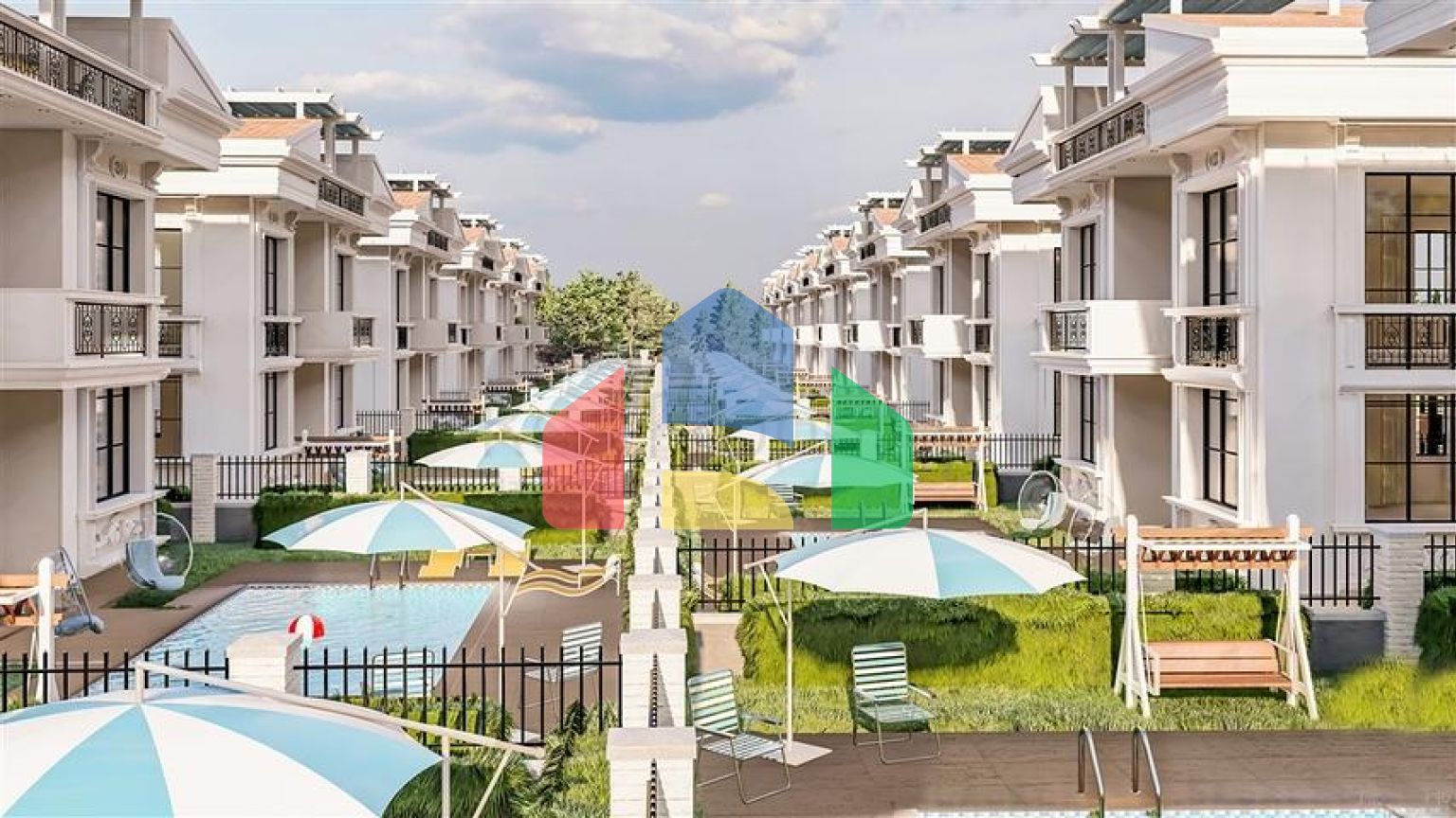 Виллы на завершении строительства в центре Белека