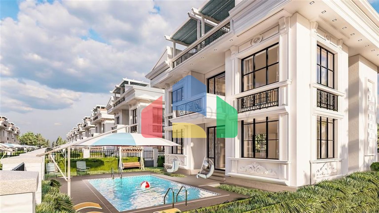 Виллы на завершении строительства в центре Белека