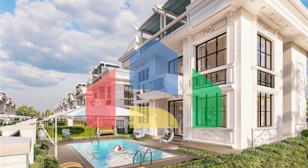 Виллы на завершении строительства в центре Белека