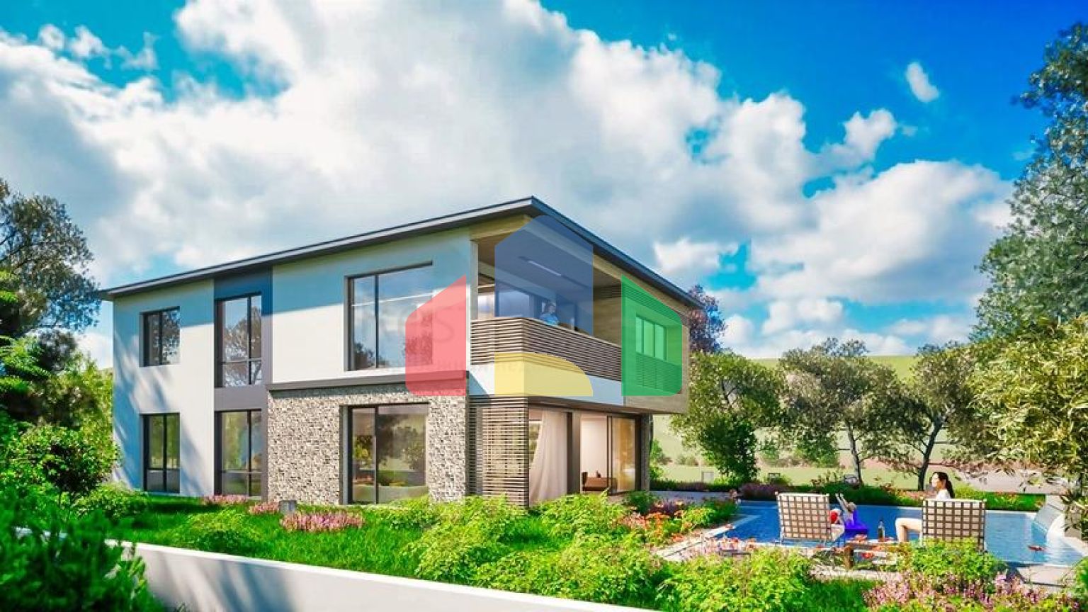 Вілла планування 4 + 1 в районі Белек - Анталія