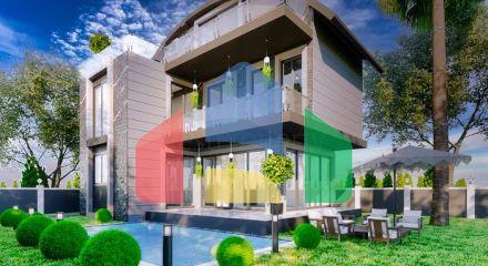 Вилла планировки 4+1 размером 300 м2 в Белеке