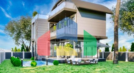 Вилла планировки 4+1 размером 300 м2 в Белеке