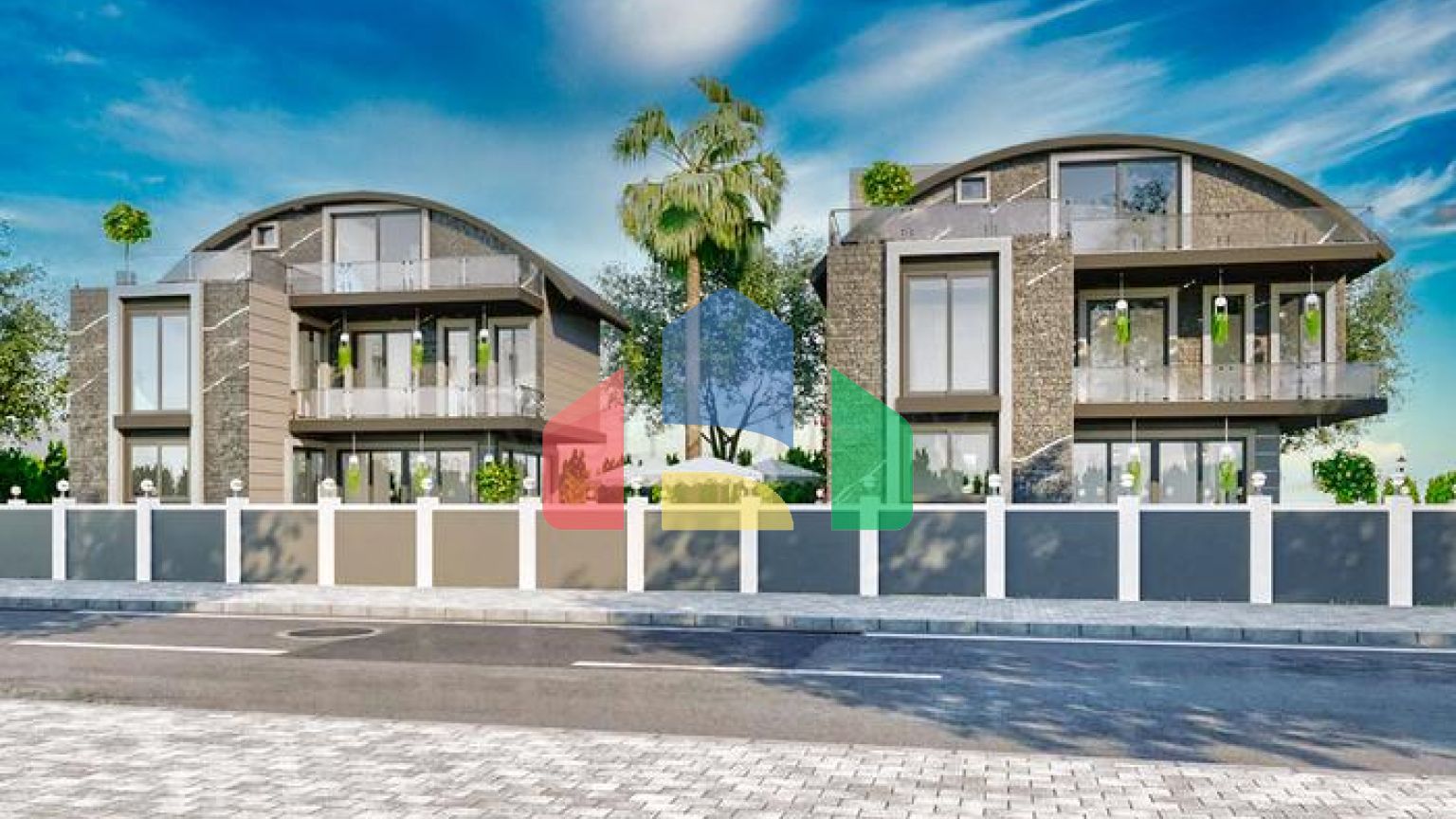 Вилла планировки 4+1 размером 300 м2 в Белеке