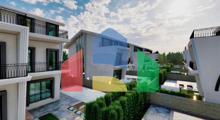 5+3 floor plan apartment in Belek - Antalya area