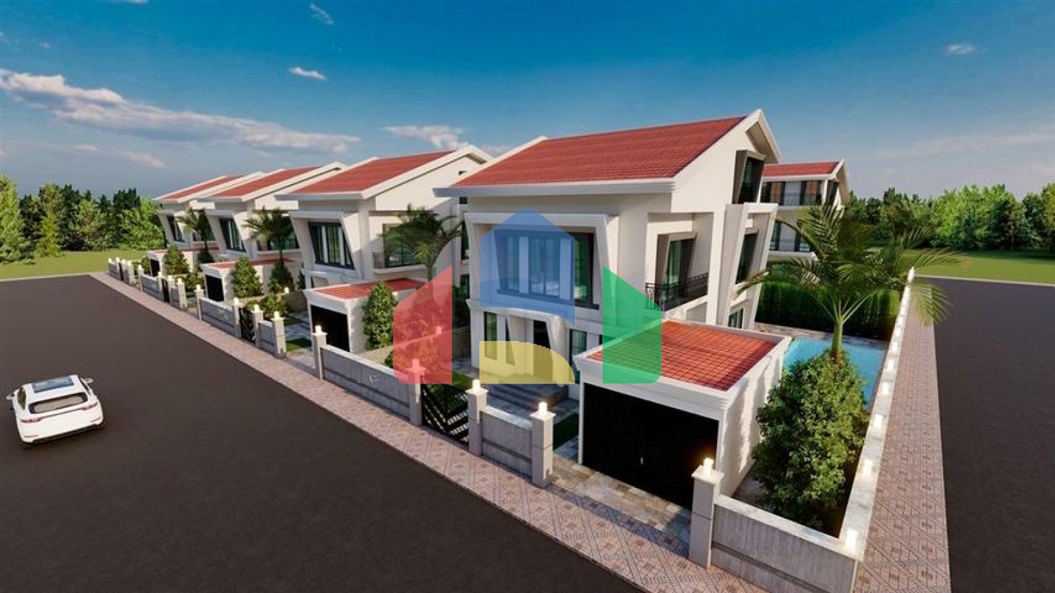 Квартира планировки 5+3 в районе Белек - Анталия