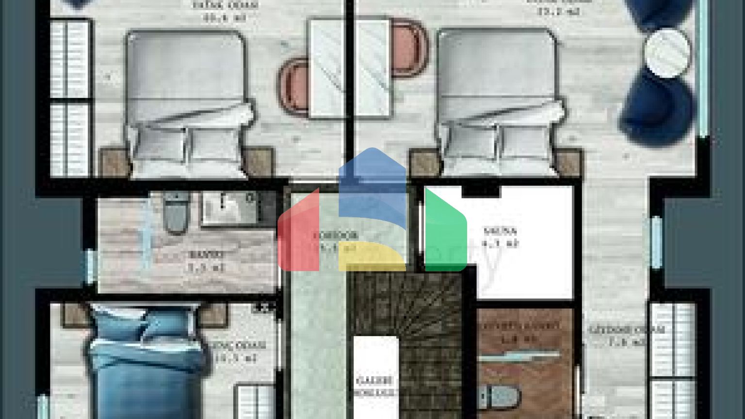 Вилла планировки 6+1 в районе Белек - Анталия