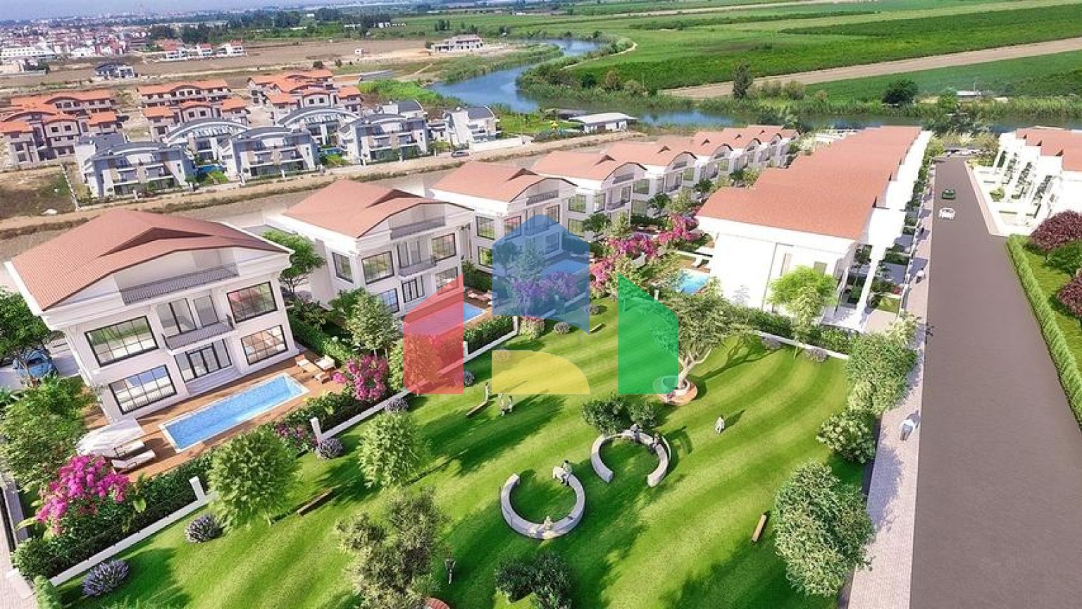 Вилла планировки 6+1 в районе Белек - Анталия