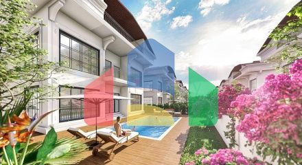 Вилла планировки 6+1 в районе Белек - Анталия