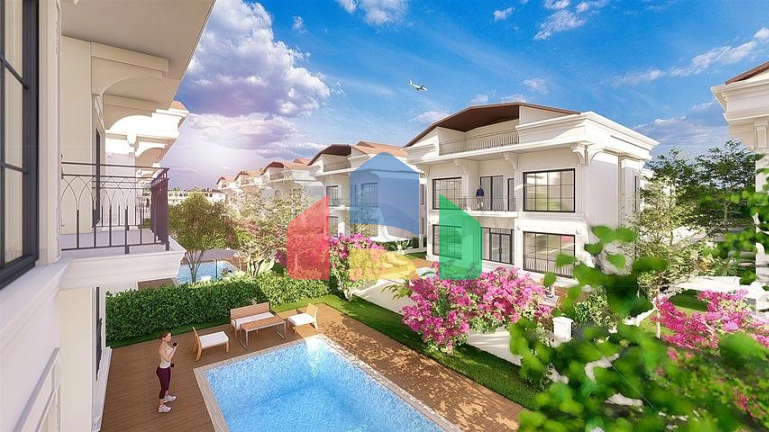 Вилла планировки 6+1 в районе Белек - Анталия