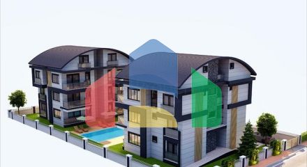The apartment layout 1+1,3+1 in the Belek - Antalya area