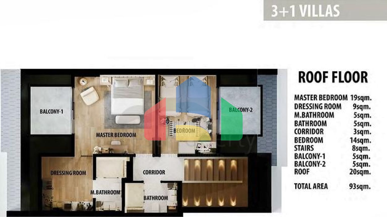 Виллы планировки 3+1 и 4+1 в районе Сиде - Анталия