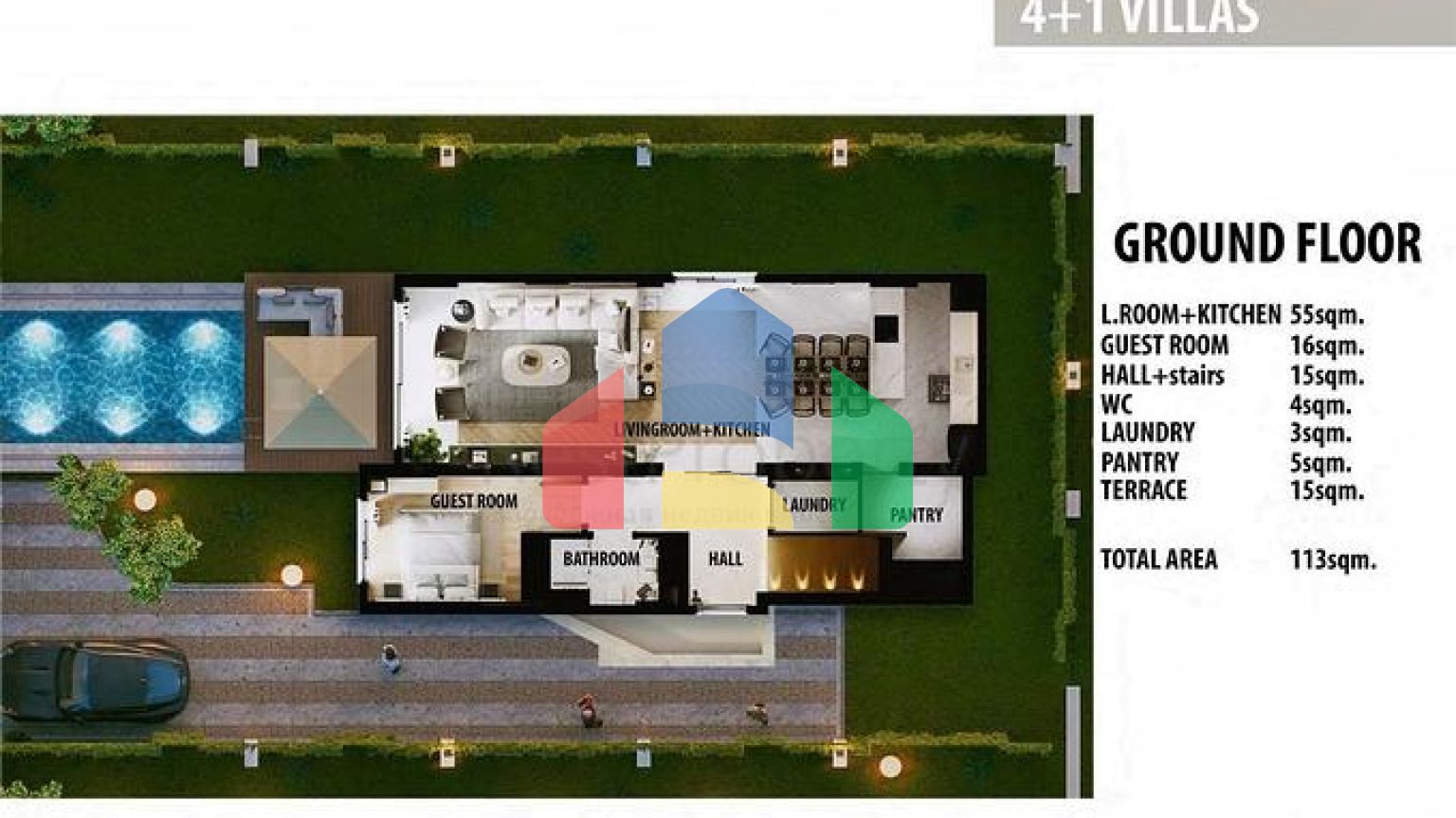 Виллы планировки 3+1 и 4+1 в районе Сиде - Анталия