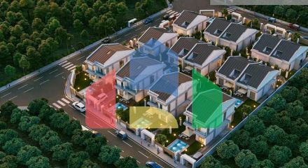 Виллы планировки 3+1 и 4+1 в районе Сиде - Анталия