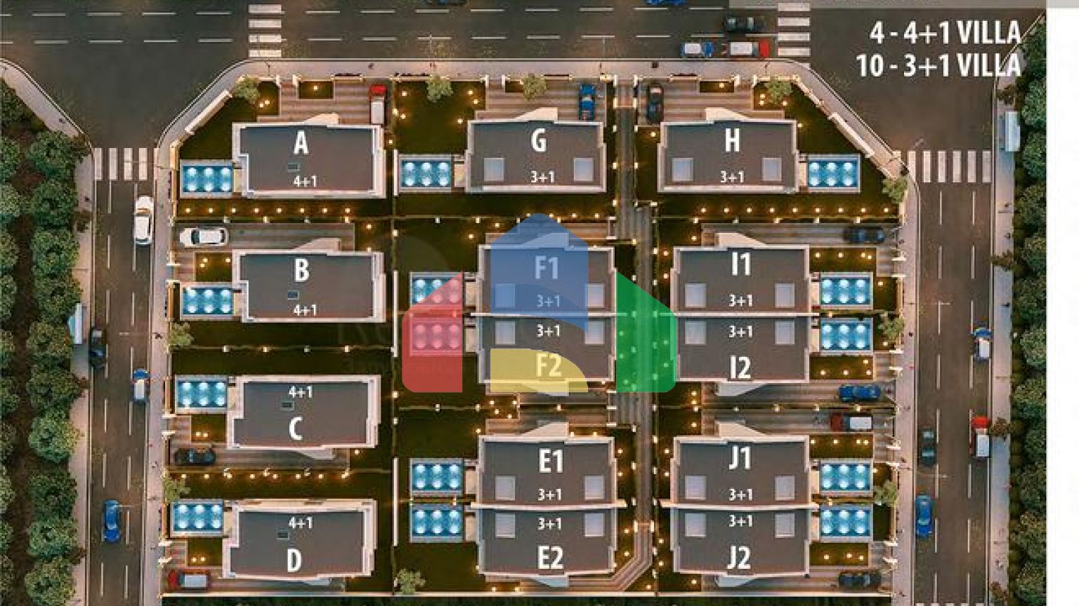 Виллы планировки 3+1 и 4+1 в районе Сиде - Анталия