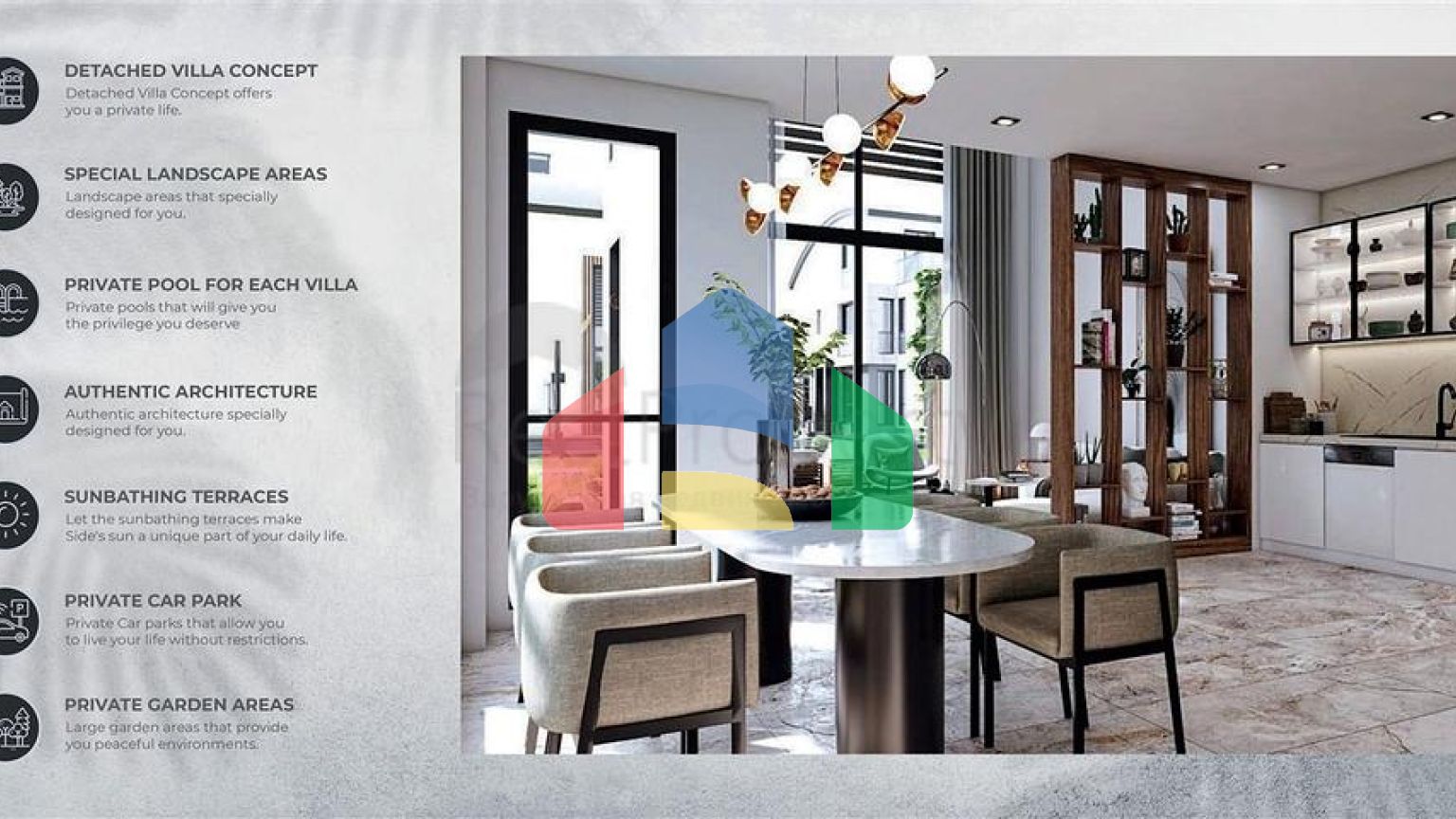 Вілла планування 5 + 1 в районі Сіде - Анталія