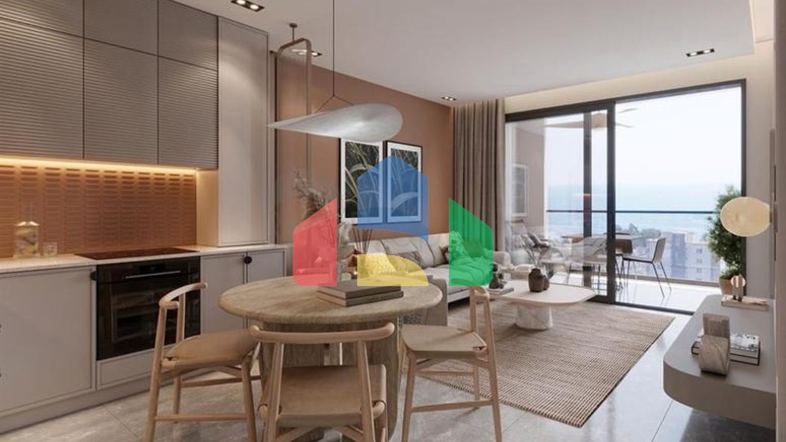 Масштабный жилой комплекс на стадии строительства в районе Арпачбахшиш