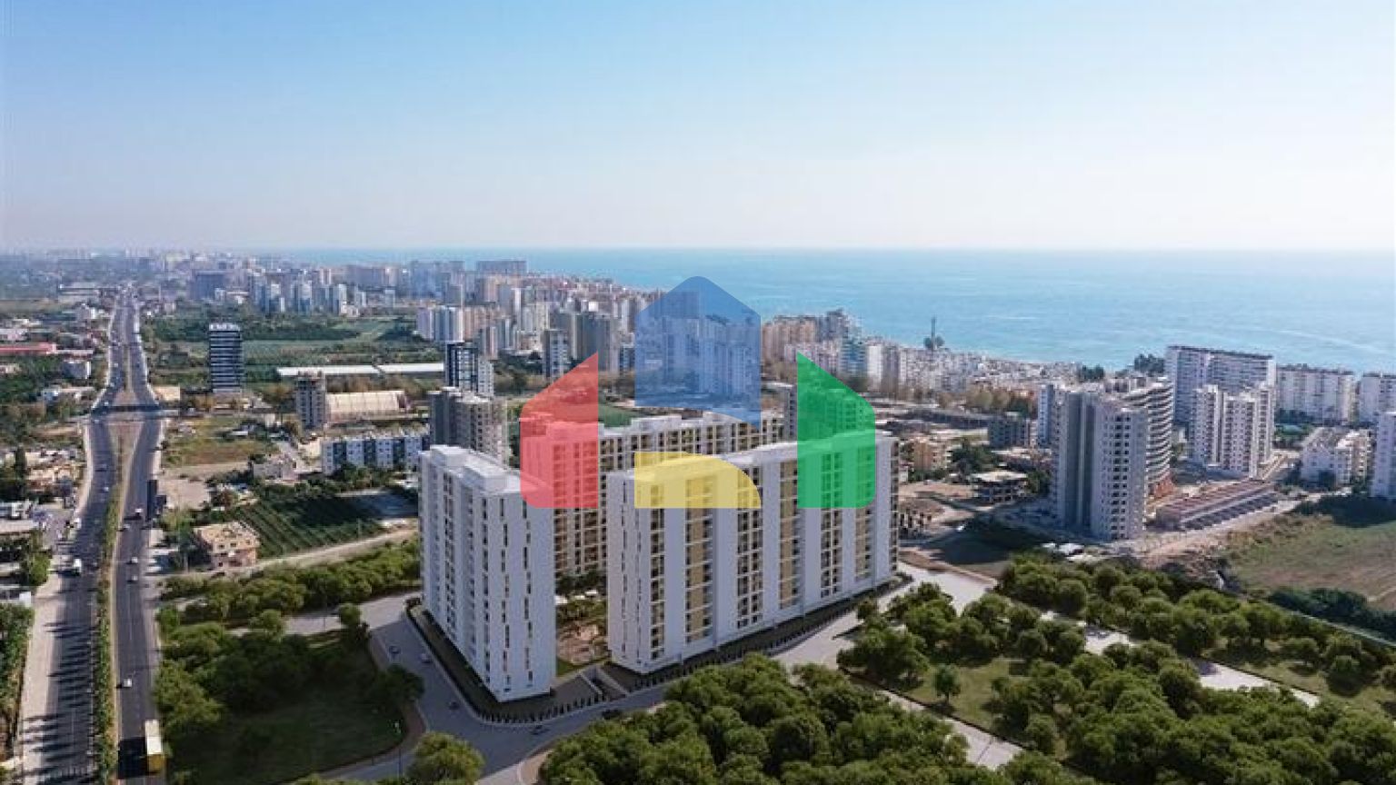 Масштабный жилой комплекс на стадии строительства в районе Арпачбахшиш