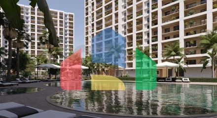 Масштабный жилой комплекс на стадии строительства в районе Арпачбахшиш