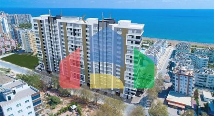Apartments in a premium segment complex under construction, 150 meters from the sea
