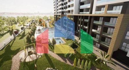 Apartments in a premium segment complex under construction, 150 meters from the sea