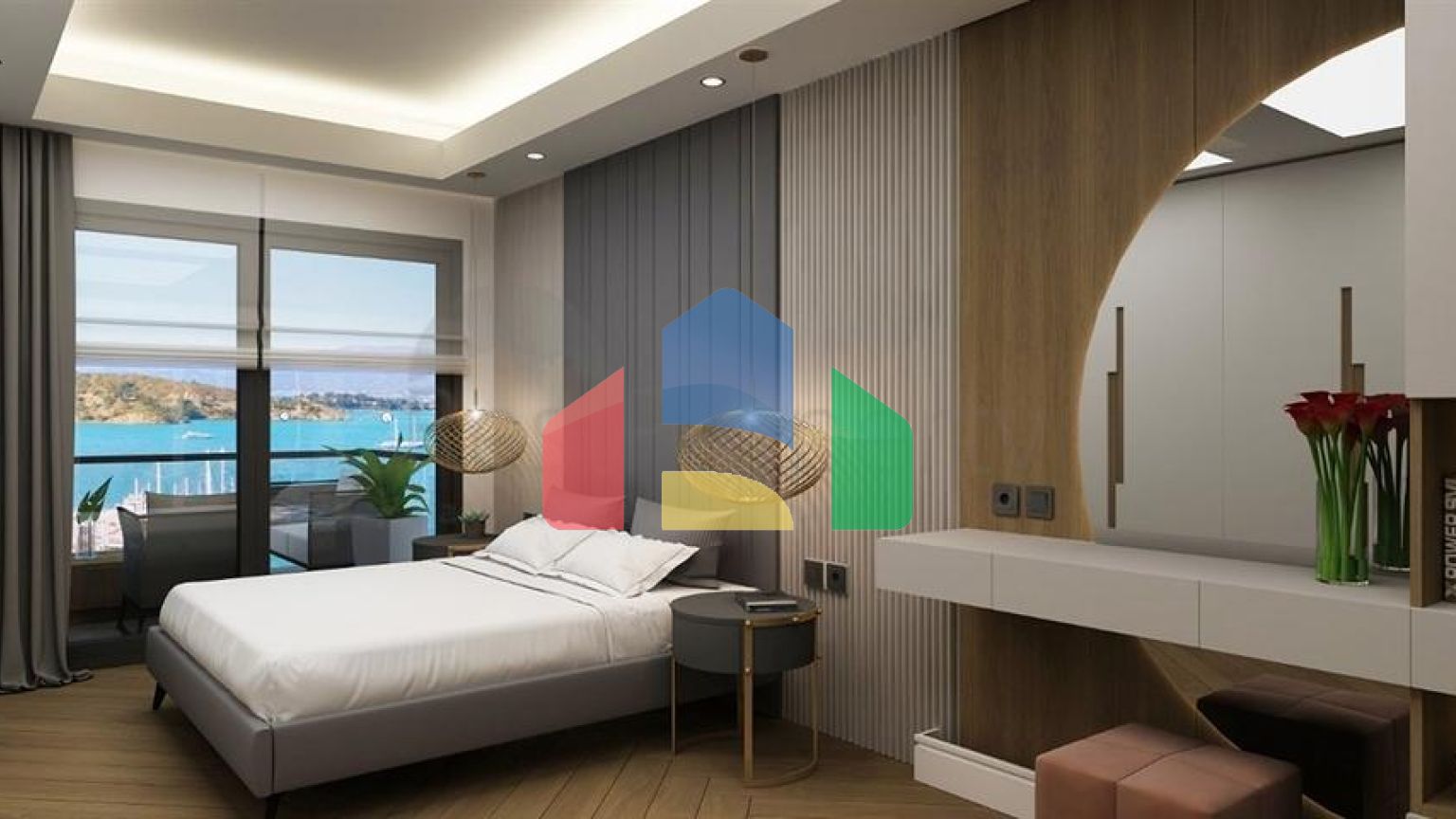 Квартира планировки 2+1 в районе Фетхие