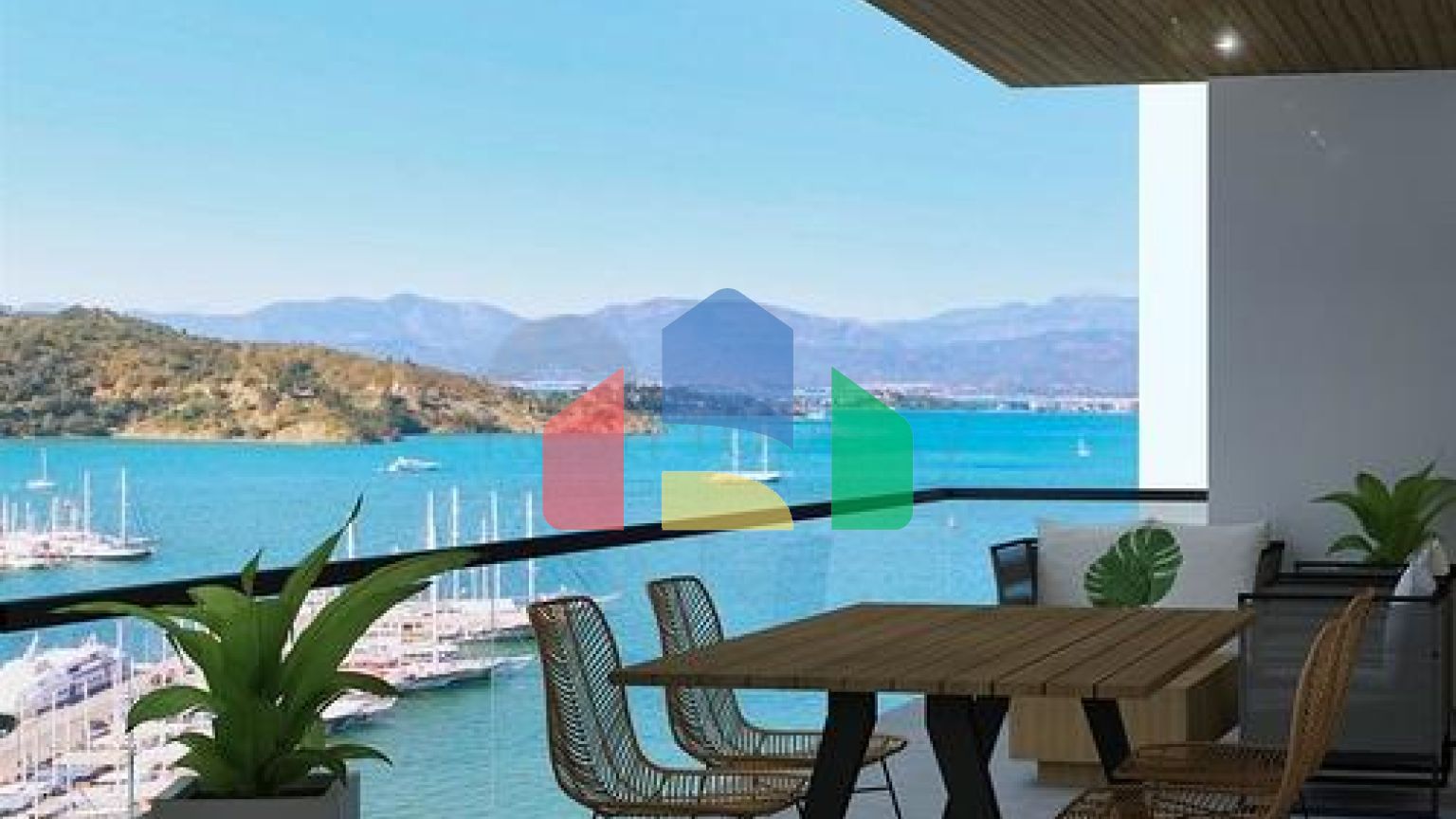 Квартира планировки 2+1 в районе Фетхие