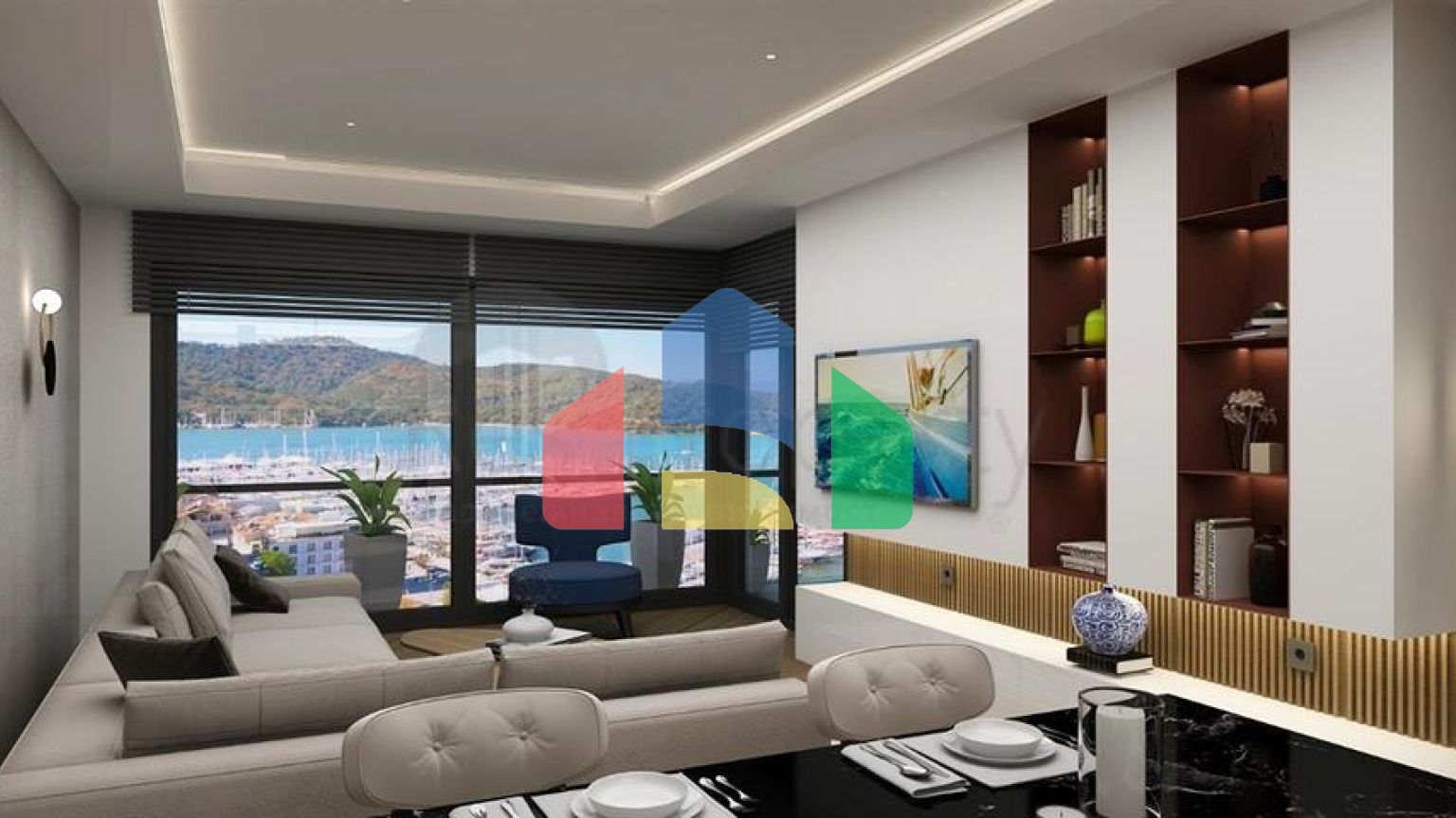 Квартира планировки 2+1 в районе Фетхие