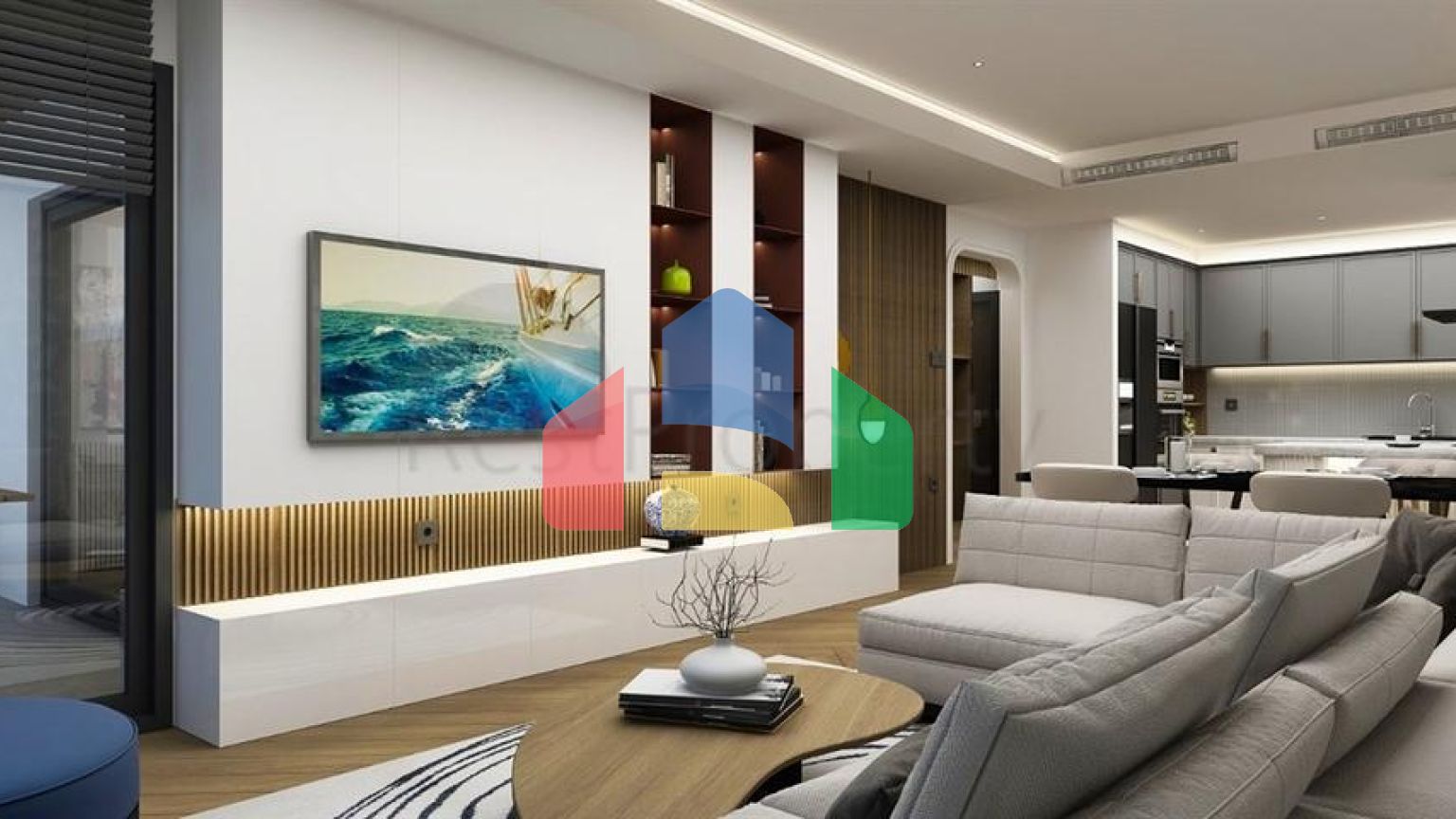 Квартира планировки 2+1 в районе Фетхие