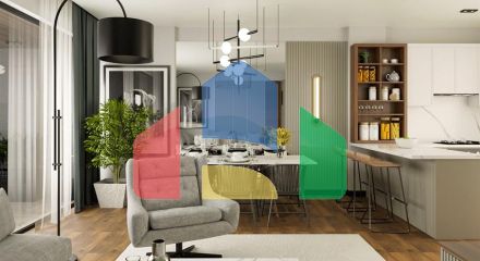 Квартира планировки 2+1 в районе Фетхие